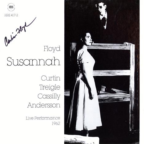 This is the autograph page of Carlisle Floyd.