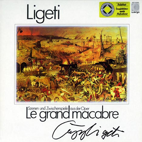 This the autograph page of Gy&ouml;rgy Ligeti.