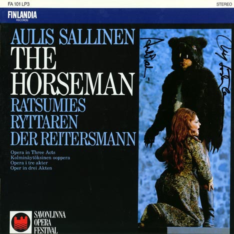 This is the autograph page of Aulis Sallinen.