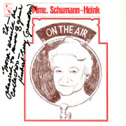 Dedicated to The Durbeck Archive by Hubert Guy, grandson of Ernestine Schumann-Heink.